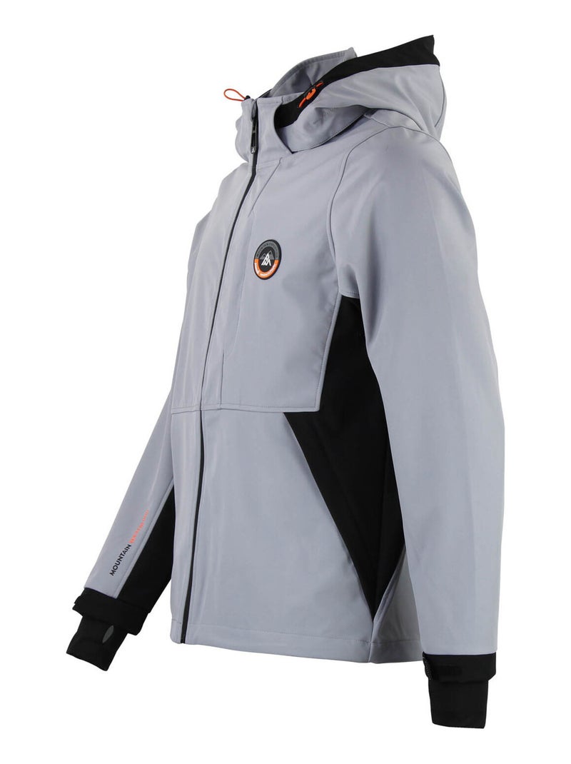 Blouson softshell   CAFE - PEAK MOUNTAIN Gris Noir - Kiabi