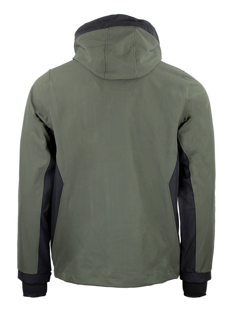 Blouson softshell   CAFE - PEAK MOUNTAIN Kaki - Kiabi