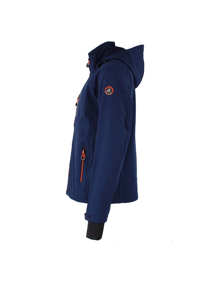 Blouson softshell   CAFORAIN - PEAK MOUNTAIN Bleu marine - Kiabi