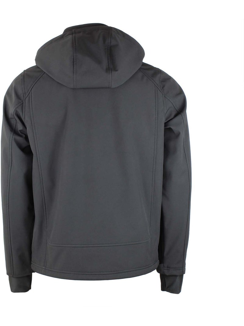 Blouson softshell   CAFORAIN - PEAK MOUNTAIN Noir Blanc - Kiabi
