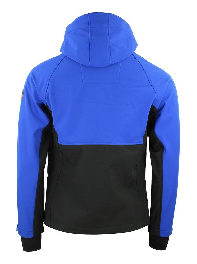 Blouson softshell   CAMETIS - PEAK MOUNTAIN Bleu Noir - Kiabi