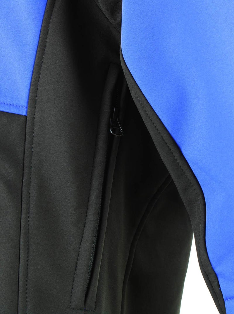 Blouson softshell   CAMETIS - PEAK MOUNTAIN Bleu Noir - Kiabi