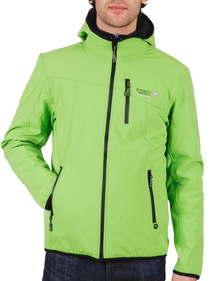 Blouson softshell   CAMSO - PEAK MOUNTAIN Vert anis - Kiabi