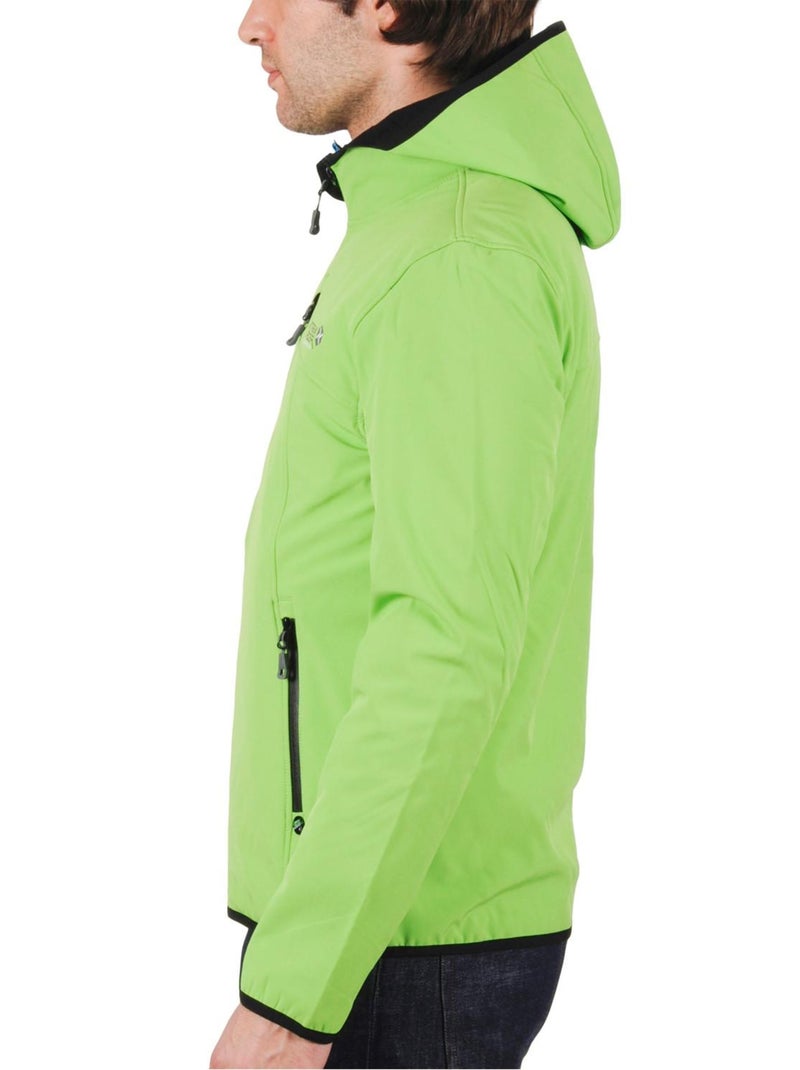 Blouson softshell   CAMSO - PEAK MOUNTAIN Vert anis - Kiabi