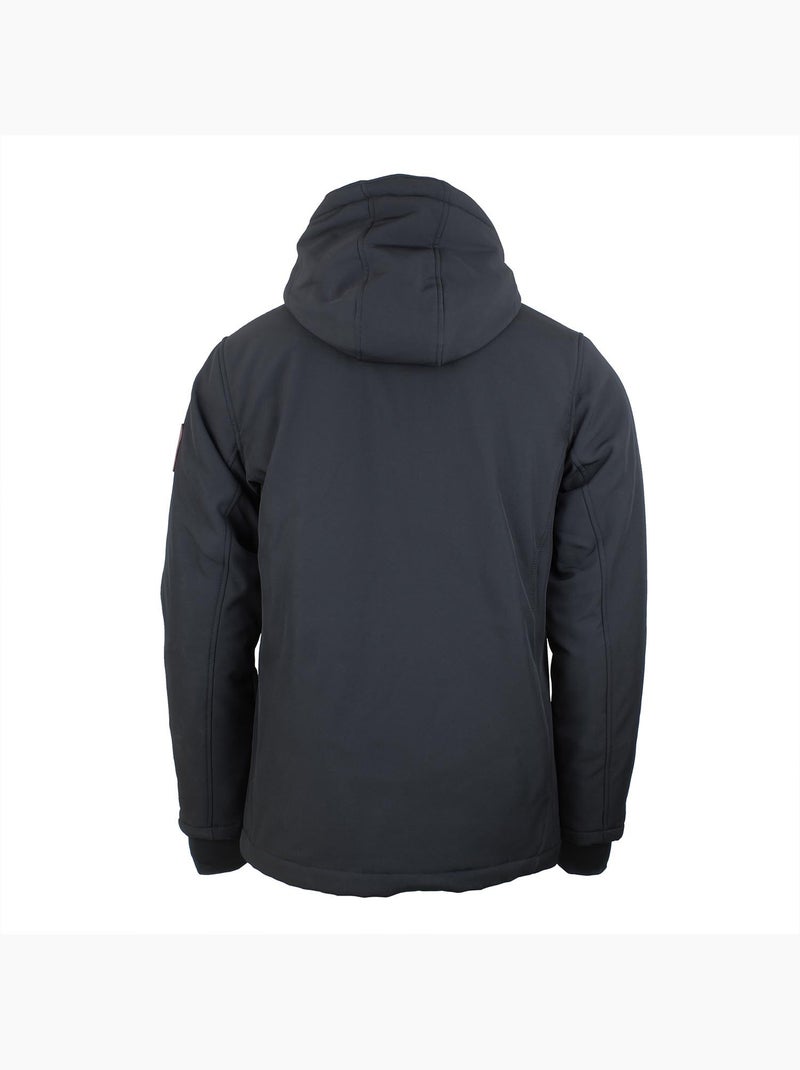 Blouson softshell   CANADI - PEAK MOUNTAIN Noir Orange - Kiabi
