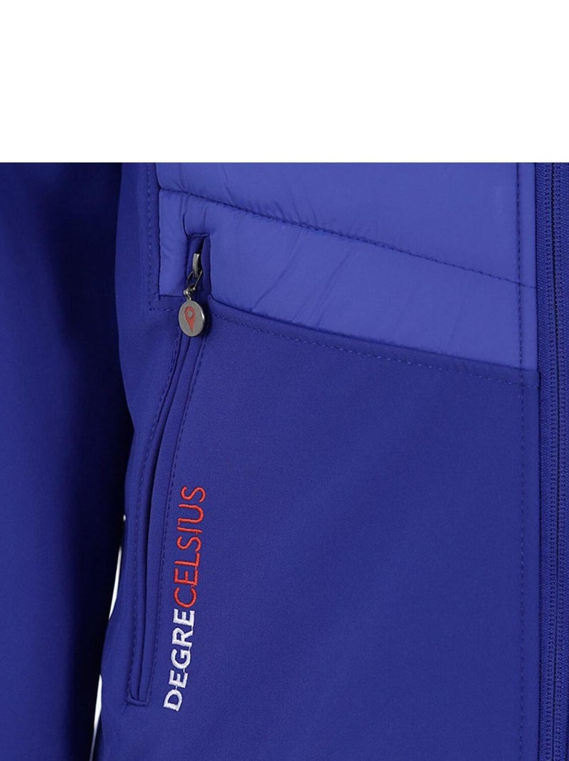 Blouson softshell   CANDER - DEGRE CELSIUS Bleu - Kiabi
