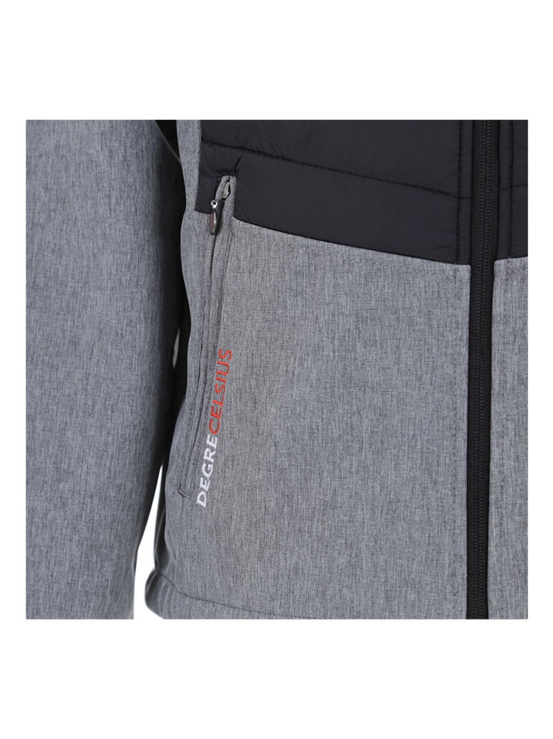 Blouson softshell   CANDER - DEGRE CELSIUS Gris - Kiabi