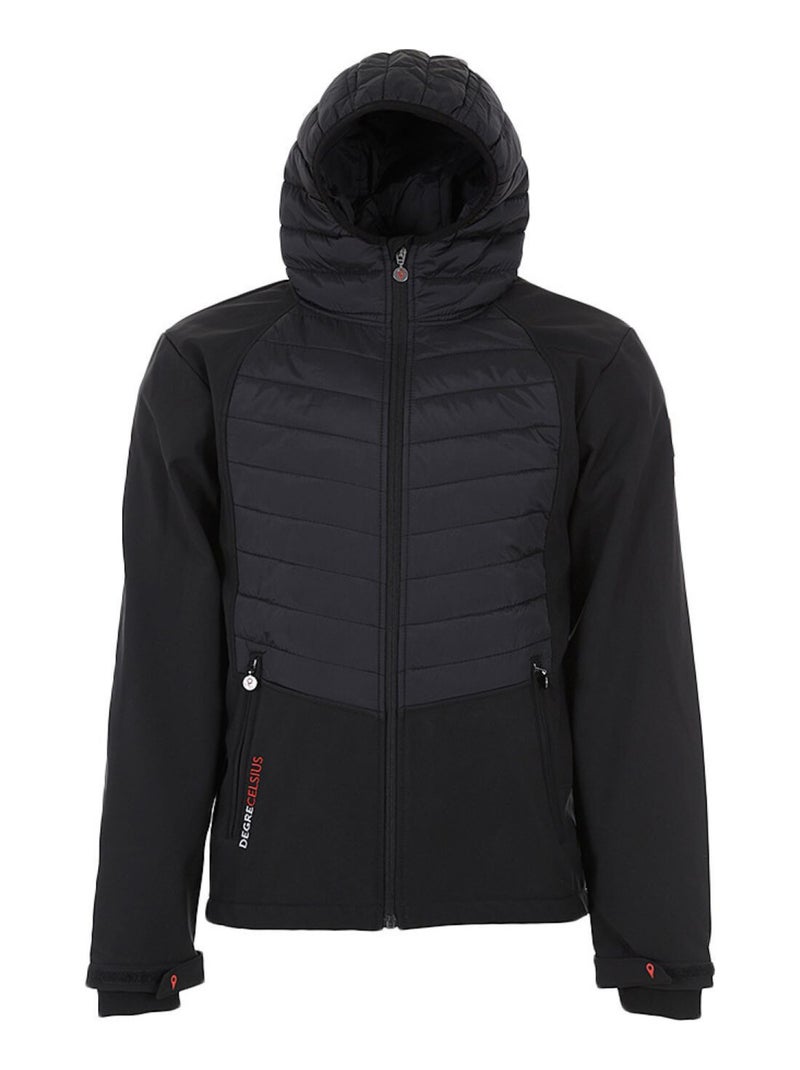 Blouson softshell   CANDER - DEGRE CELSIUS Noir Noir - Kiabi