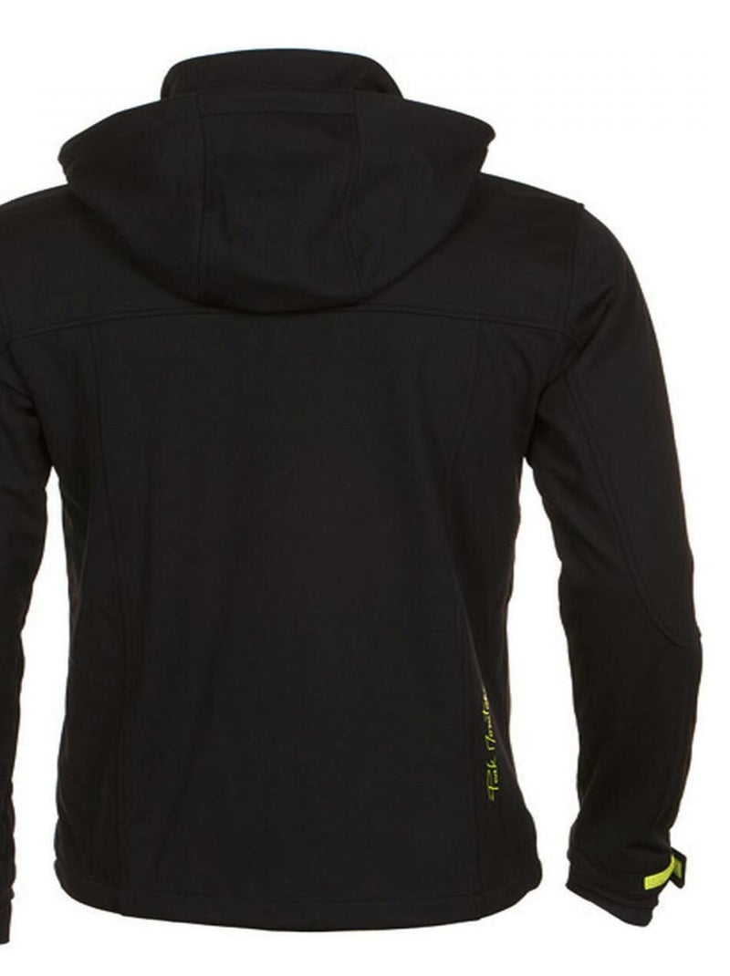 Blouson softshell   CANNE - PEAK MOUNTAIN Noir Jaune - Kiabi