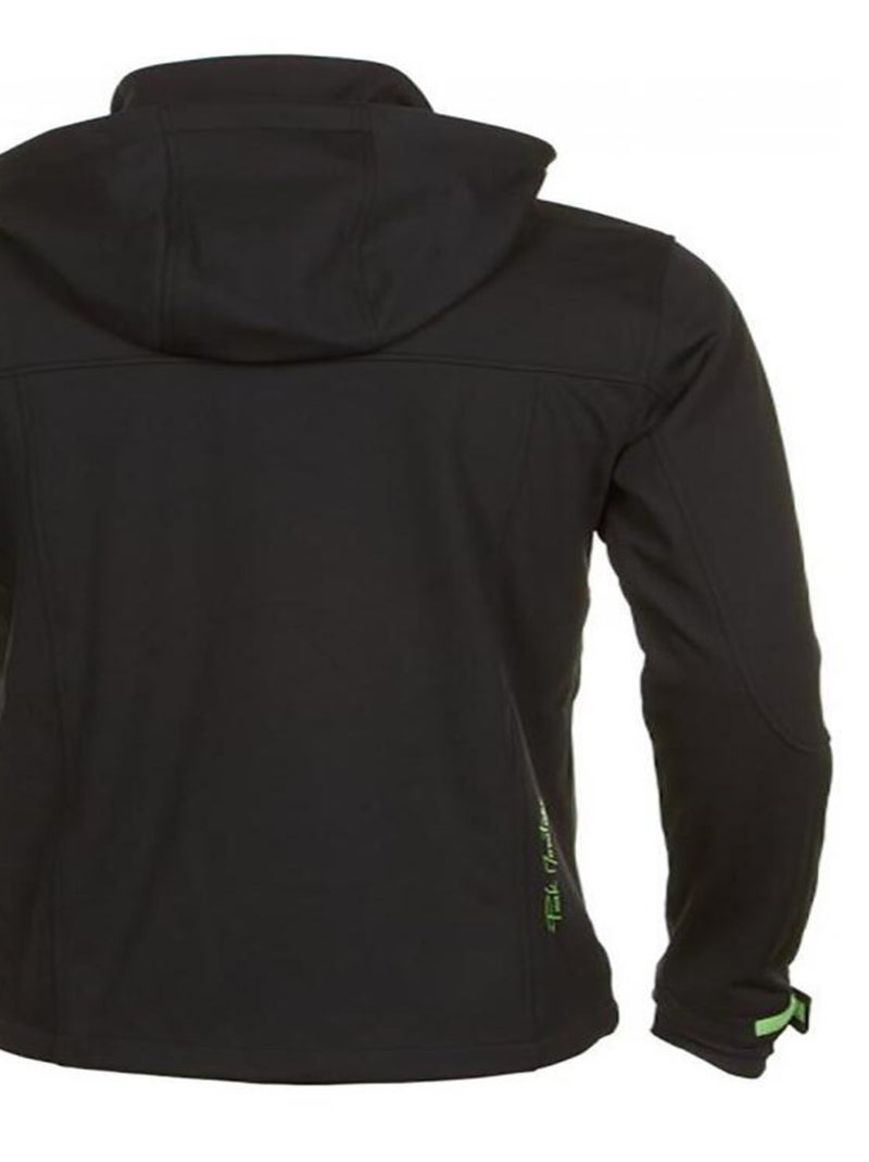Blouson softshell   CANNE - PEAK MOUNTAIN Noir Vert - Kiabi