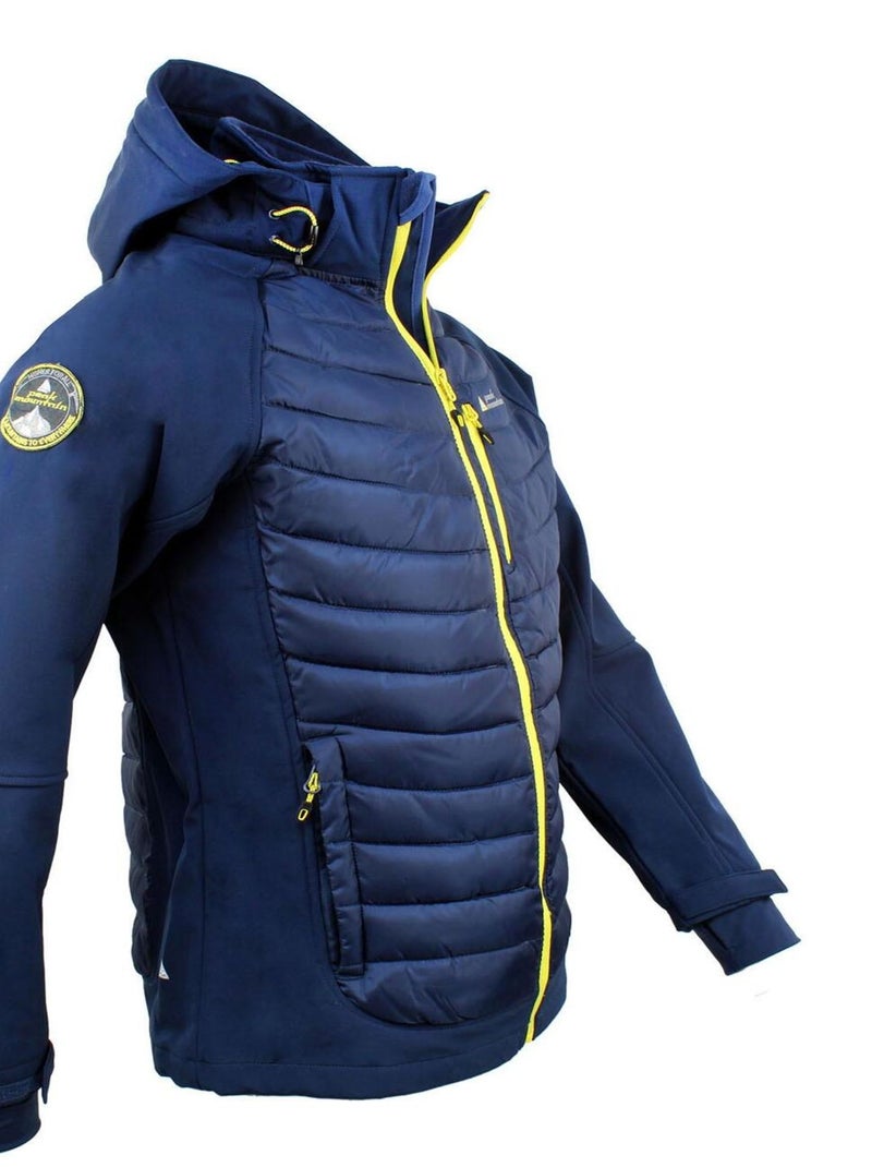 Blouson softshell   CAPASO - PEAK MOUNTAIN Bleu - Kiabi