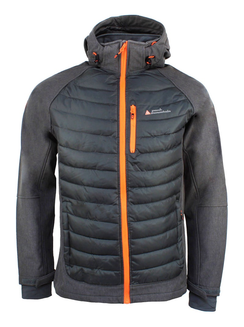 Blouson softshell   CAPASO - PEAK MOUNTAIN Gris - Kiabi