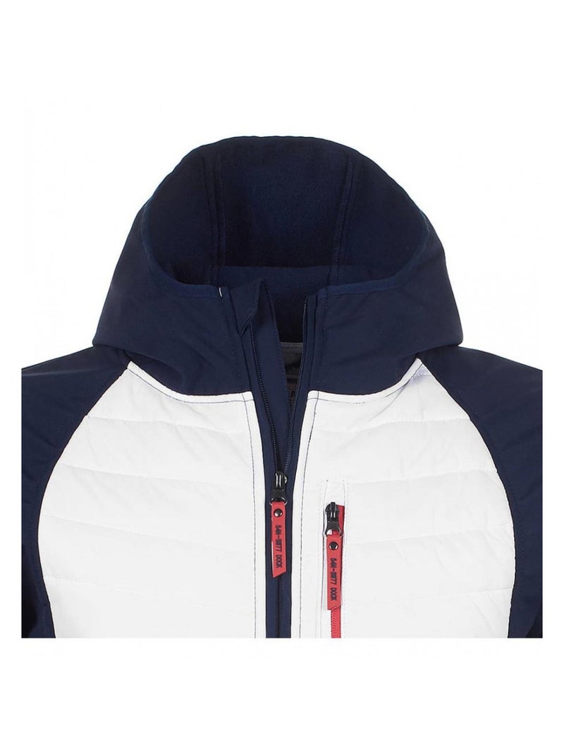 Blouson softshell   CAPVER - VENT DU CAP Noir Bleu marine Blanc - Kiabi