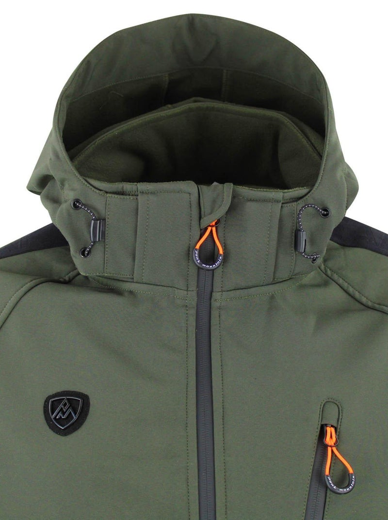 Blouson softshell CARGAN - PEAK MOUNTAIN Kaki - Kiabi