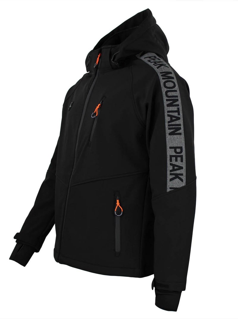 Blouson softshell CARGAN - PEAK MOUNTAIN Noir Noir - Kiabi