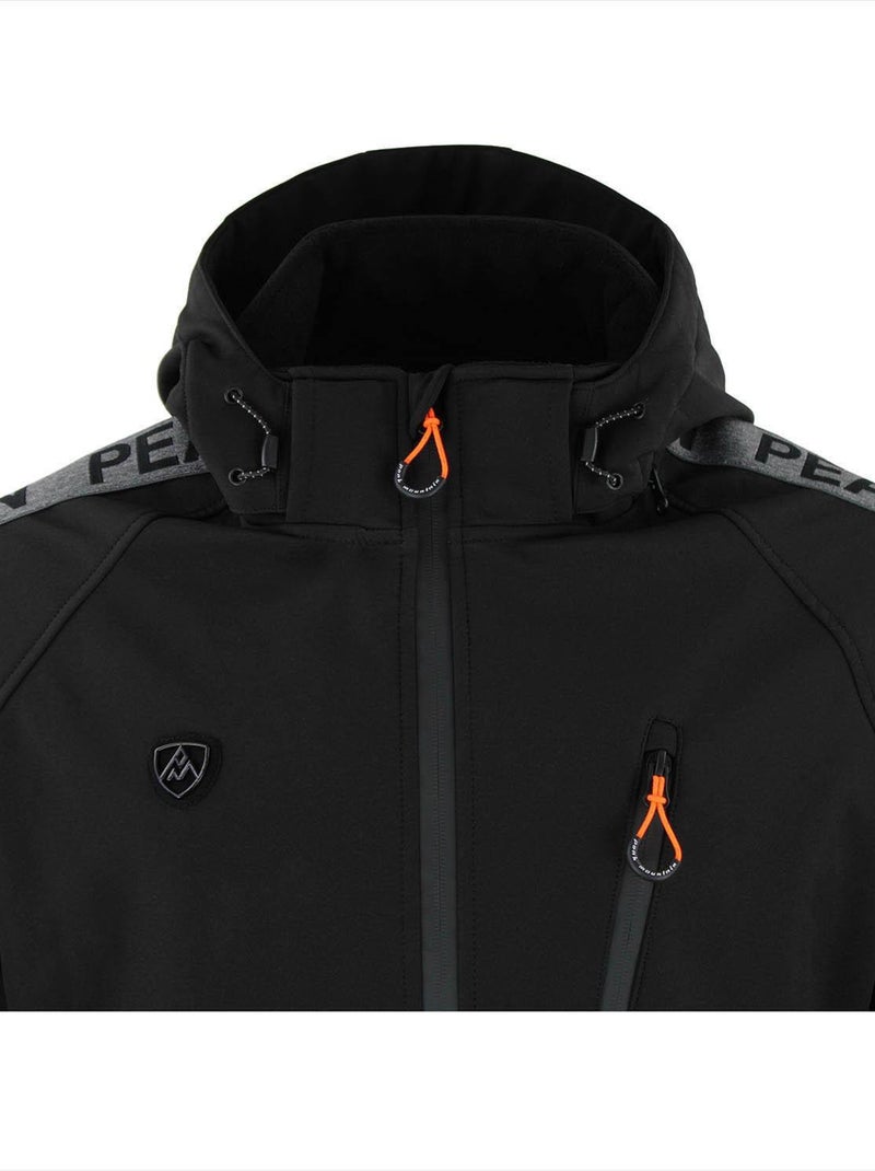Blouson softshell CARGAN - PEAK MOUNTAIN Noir Noir - Kiabi