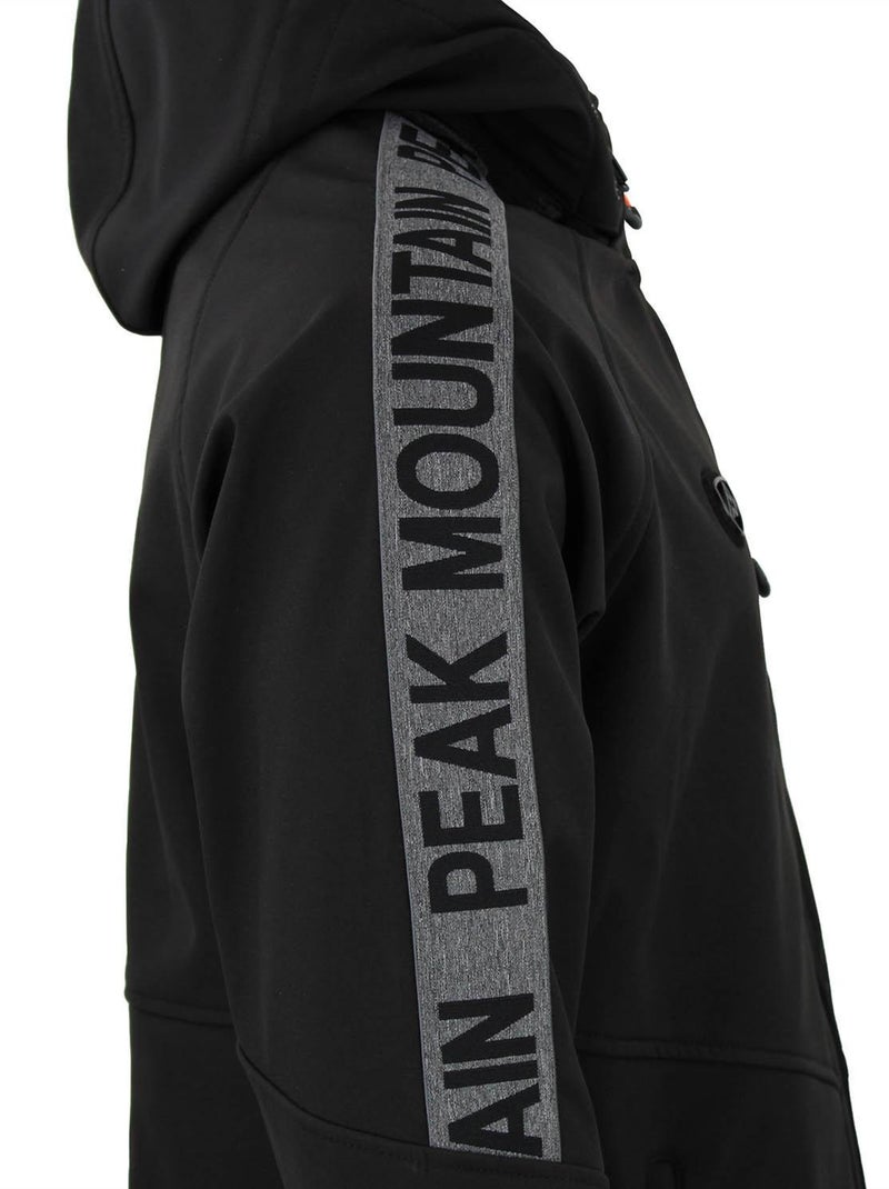 Blouson softshell CARGAN - PEAK MOUNTAIN Noir Noir - Kiabi