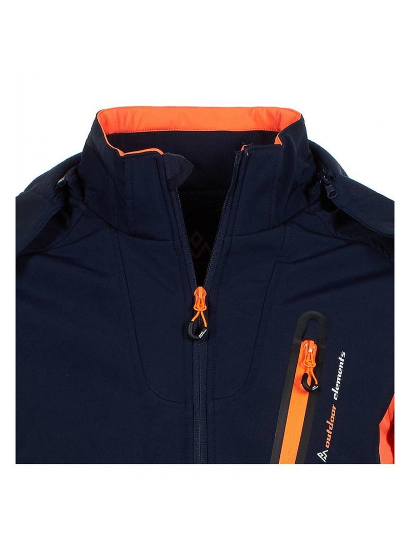 Blouson softshell   CAVYBA - PEAK MOUNTAIN Bleu marine - Kiabi
