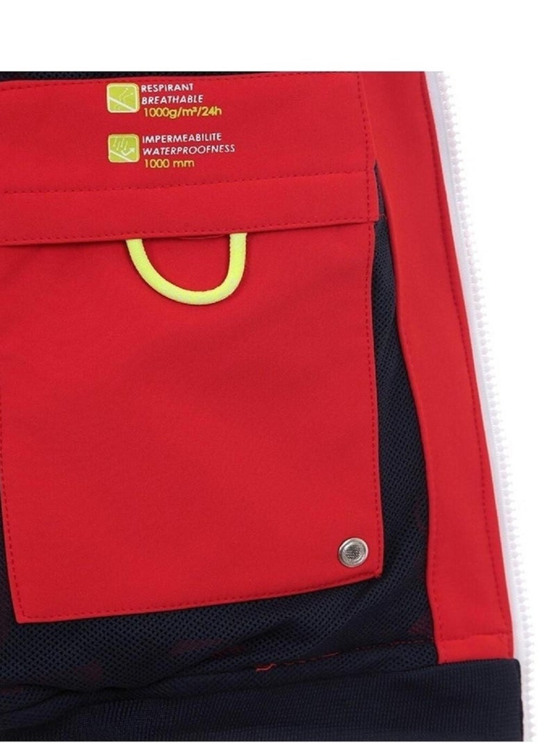 Blouson softshell   CELORIEN - VENT DU CAP Rouge - Kiabi