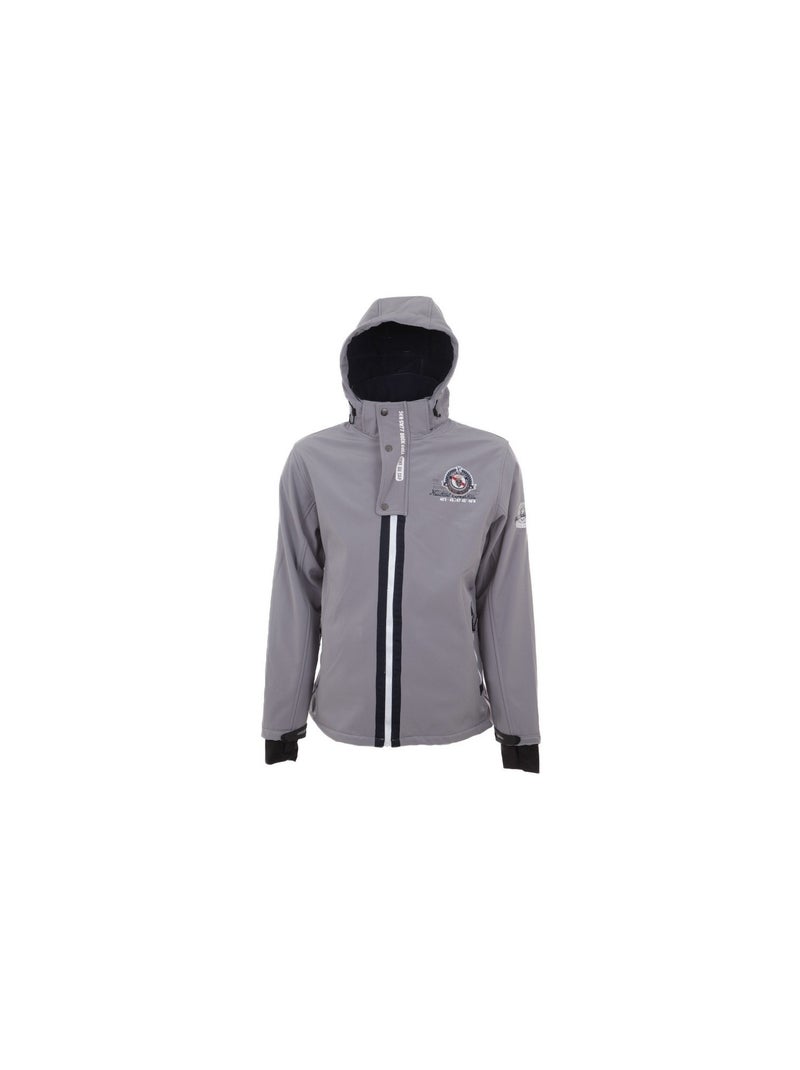 Blouson softshell   CETOM - VENT DU CAP Gris - Kiabi