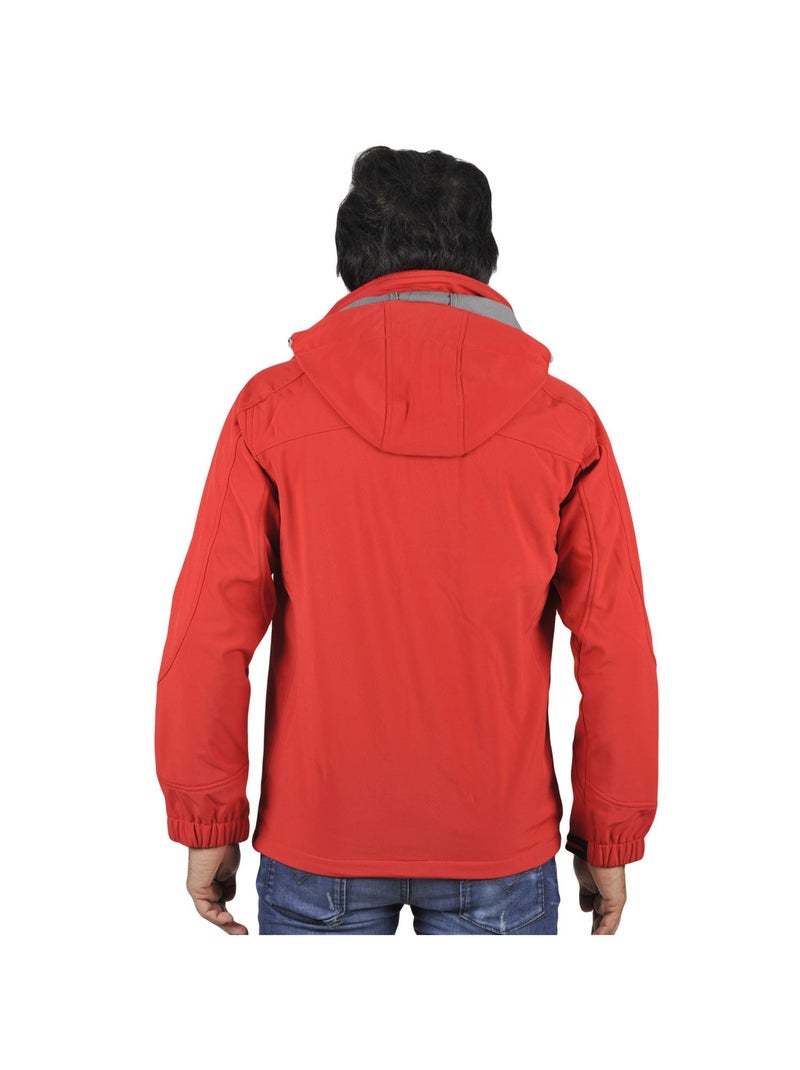 Blouson softshell   CILO - PEAK MOUNTAIN Rouge - Kiabi