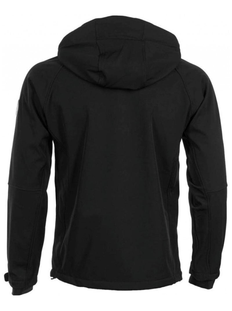 Blouson softshell   CIMALEAK - PEAK MOUNTAIN Noir Jaune - Kiabi