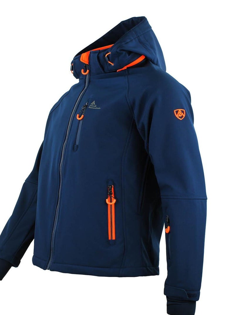 Blouson softshell   CIMALEO - PEAK MOUNTAIN Bleu marine - Kiabi