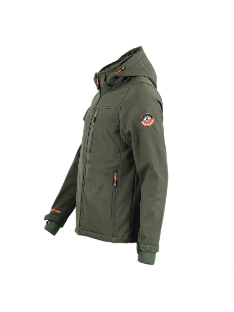 Blouson softshell CLAUDE - PEAK MOUNTAIN Kaki - Kiabi
