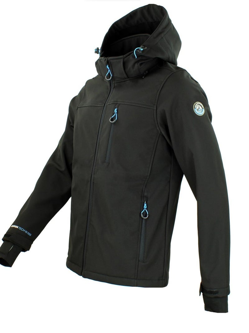 Blouson softshell CLAUDIO - PEAK MOUNTAIN Noir Noir - Kiabi
