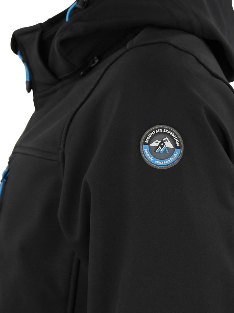Blouson softshell CLAUDIO - PEAK MOUNTAIN Noir Noir - Kiabi