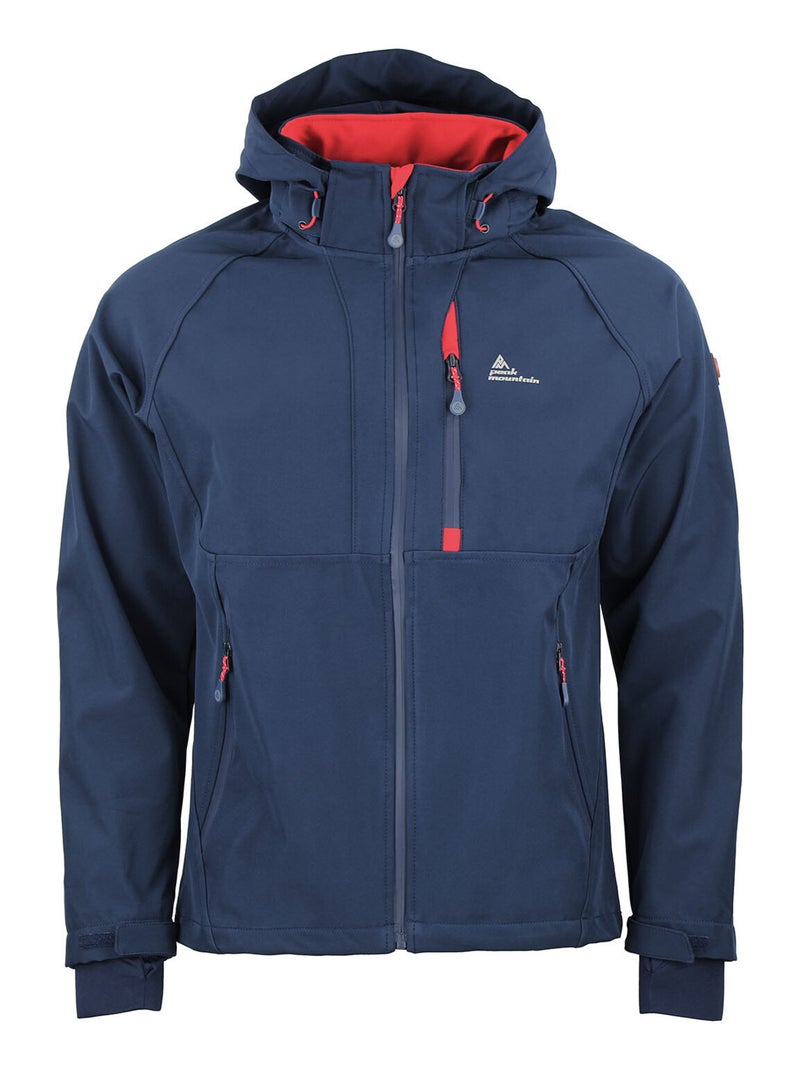 Blouson softshell   CLUNY - PEAK MOUNTAIN Bleu marine - Kiabi