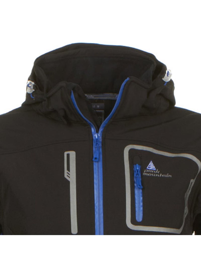 Blouson softshell   COFTIBI - PEAK MOUNTAIN Noir Noir - Kiabi