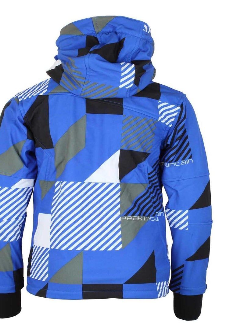 Blouson softshell   COVER - PEAK MOUNTAIN Bleu Gris - Kiabi