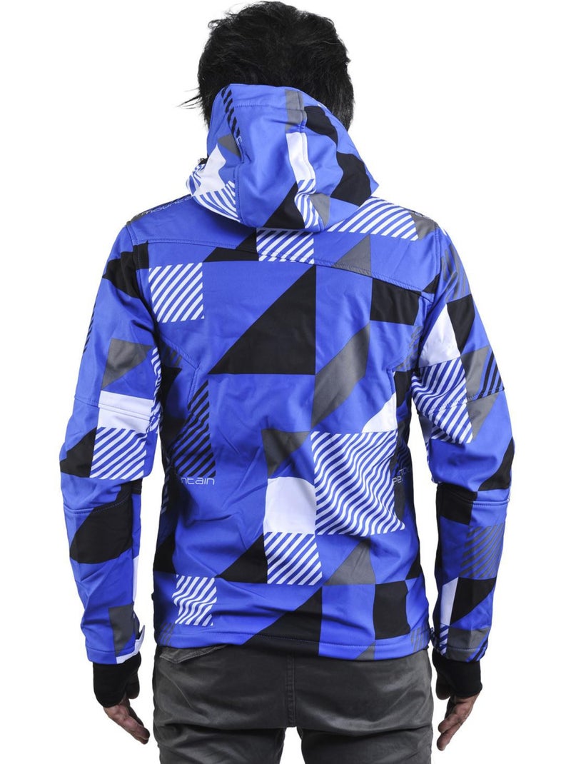 Blouson softshell   COVER - PEAK MOUNTAIN Bleu Gris - Kiabi