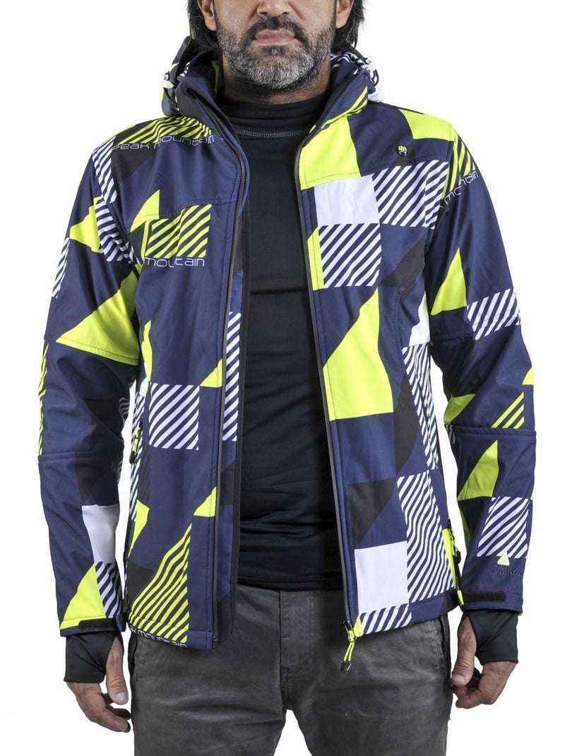 Blouson softshell   COVER - PEAK MOUNTAIN Bleu marine - Kiabi