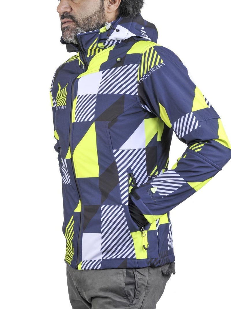 Blouson softshell   COVER - PEAK MOUNTAIN Bleu marine - Kiabi