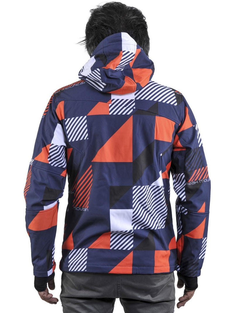 Blouson softshell   COVER - PEAK MOUNTAIN Bleu marine - Kiabi