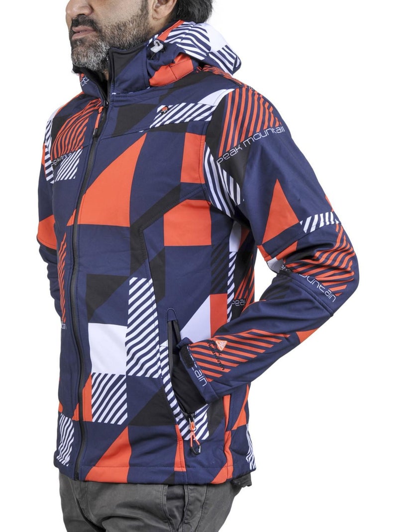 Blouson softshell   COVER - PEAK MOUNTAIN Bleu marine - Kiabi