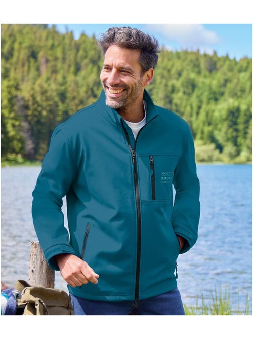 Blouson Softshell Doublé Micropolaire   - ATLAS FOR MEN - Kiabi