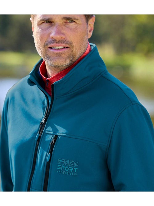 Blouson Softshell Doublé Micropolaire   - ATLAS FOR MEN - Kiabi