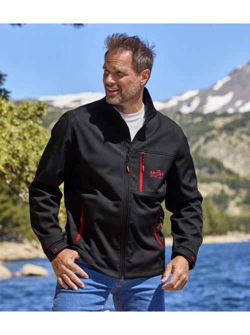 Blouson softshell doublé polaire - atlas for men - Kiabi