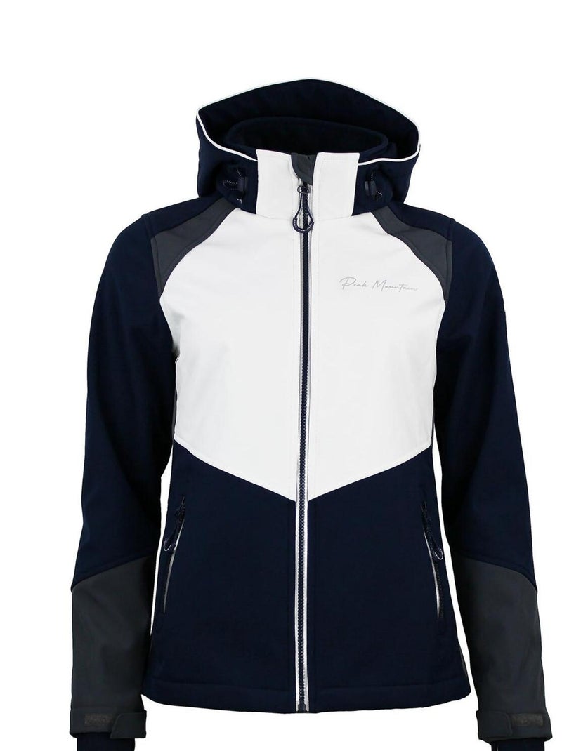 Blouson softshell femme AMETIS - PEAK MOUNTAIN Bleu Blanc - Kiabi