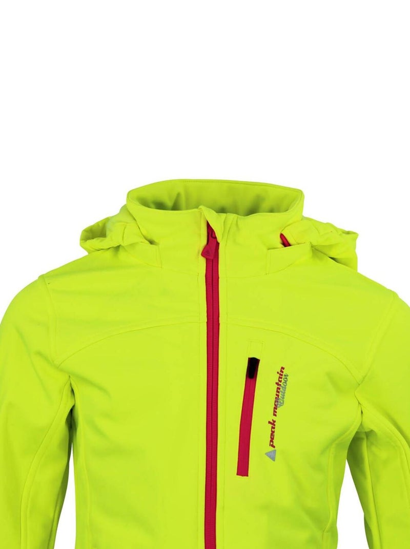 Blouson softshell fille FANNE - PEAK MOUNTAIN Jaune - Kiabi