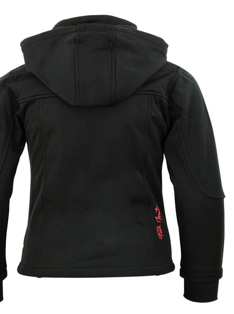 Blouson softshell fille FANNE - PEAK MOUNTAIN Noir Orange - Kiabi