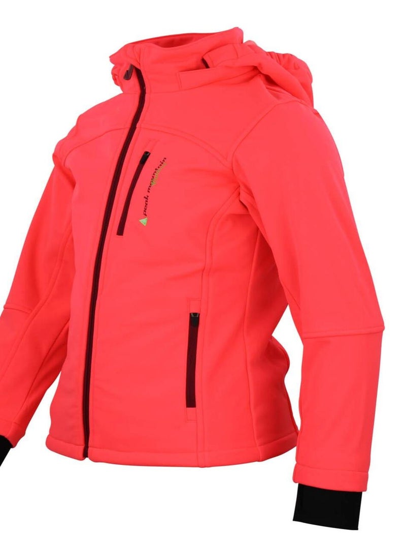 Blouson softshell fille FANNE - PEAK MOUNTAIN Orange - Kiabi