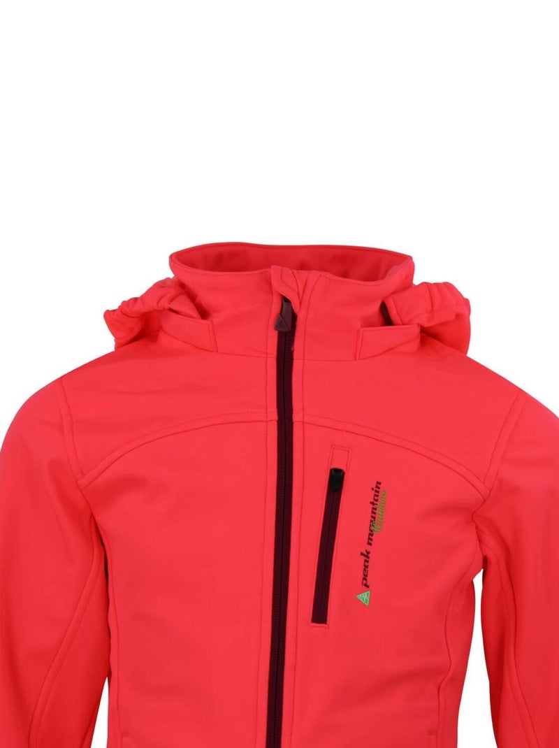 Blouson softshell fille FANNE - PEAK MOUNTAIN Orange - Kiabi