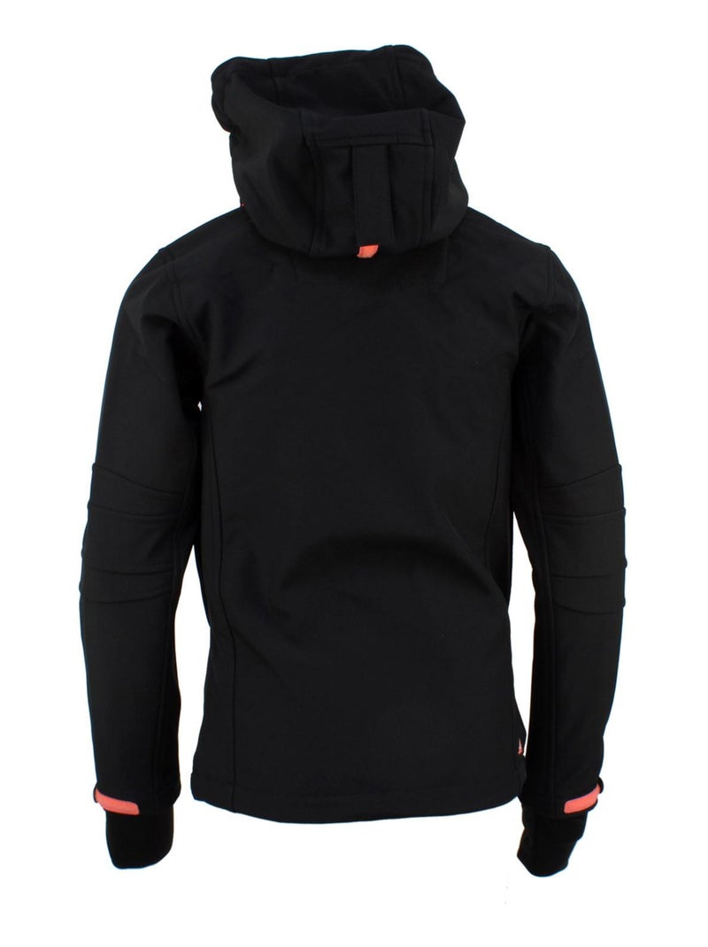 Blouson softshell fille GAMALA - PEAK MOUNTAIN Noir - Kiabi