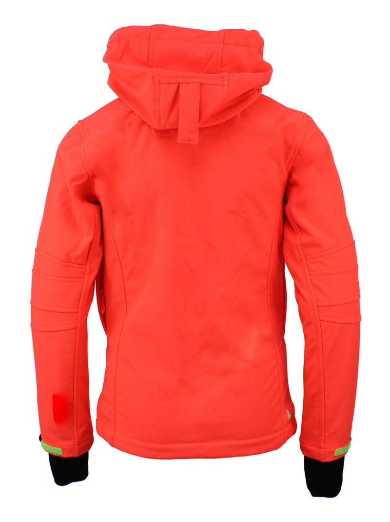 Blouson softshell fille GAMALA - PEAK MOUNTAIN Orange corail - Kiabi