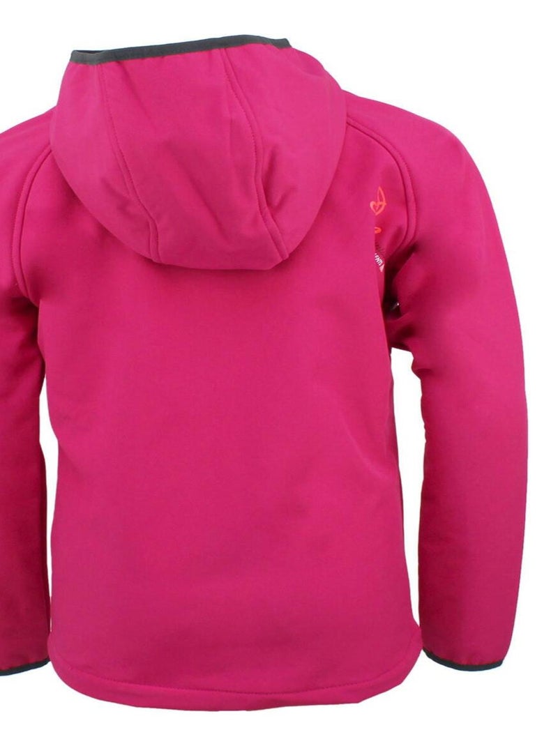 Blouson softshell fille GANSO - PEAK MOUNTAIN Rose fushia - Kiabi