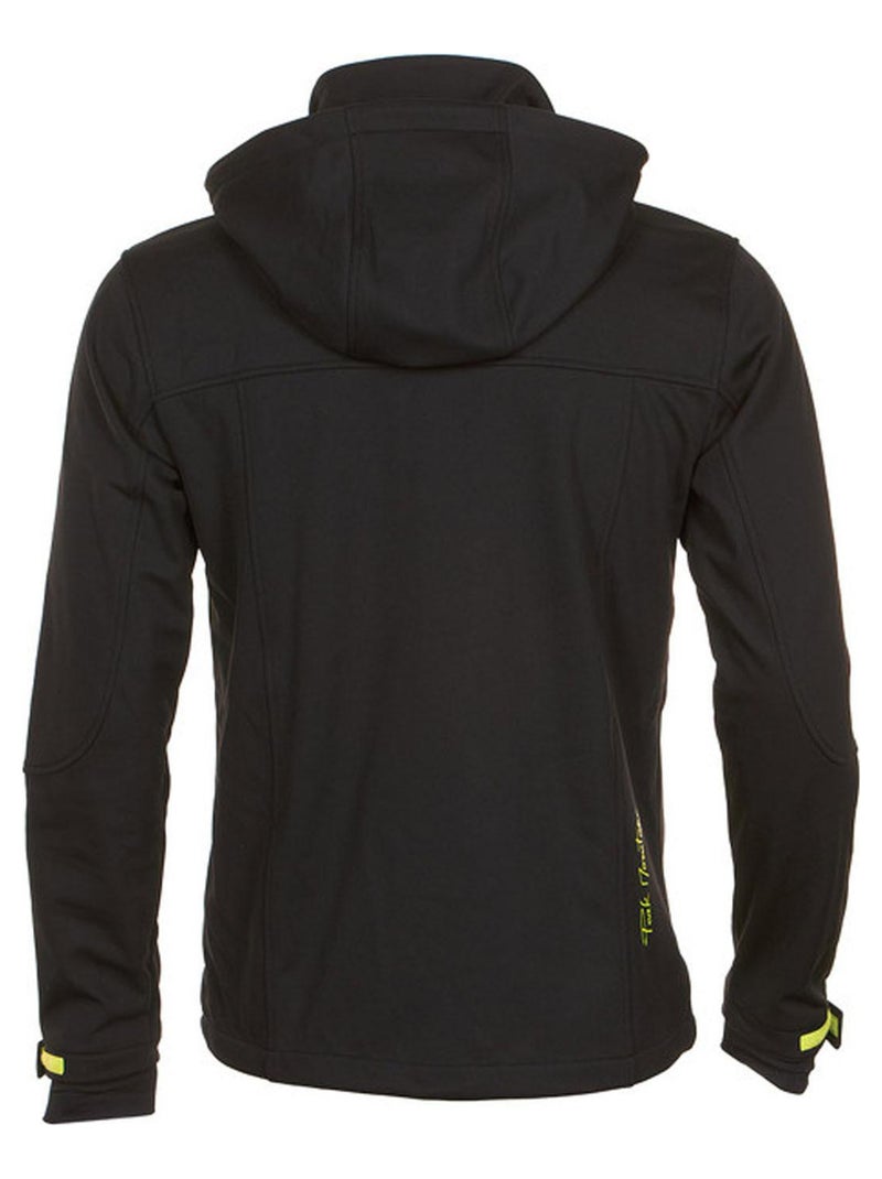 Blouson softshell garçon ECANNE - PEAK MOUNTAIN Noir Jaune - Kiabi